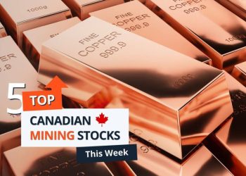 Top 5 Canadian Mining Stocks This Week: Vangaurd Mining Gains 141 Percent